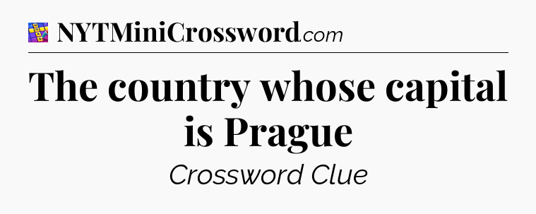 The country whose capital is Prague Codycross