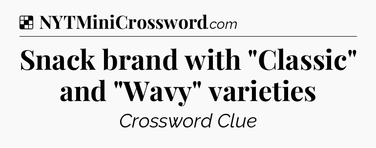 Solution: Snack brand with 