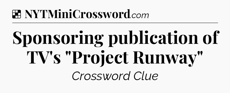 Solution: Sponsoring publication of TV's 