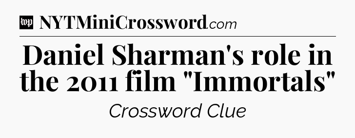 Daniel Sharman's role in the 2011 film 