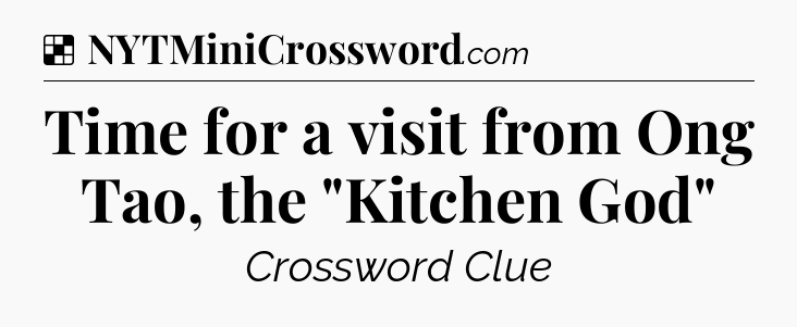 Solution: Time for a visit from Ong Tao, the 