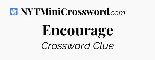 Encourage Puzzle Page Crossword Clue