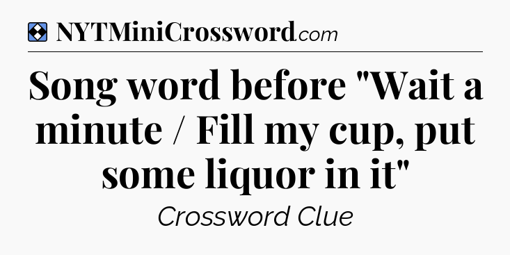 Solution: Song word before 