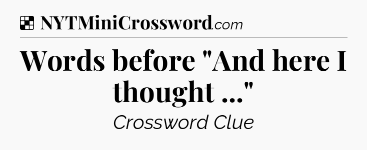 Solution: Words before 