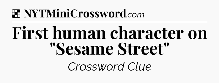 Solution: First human character on 