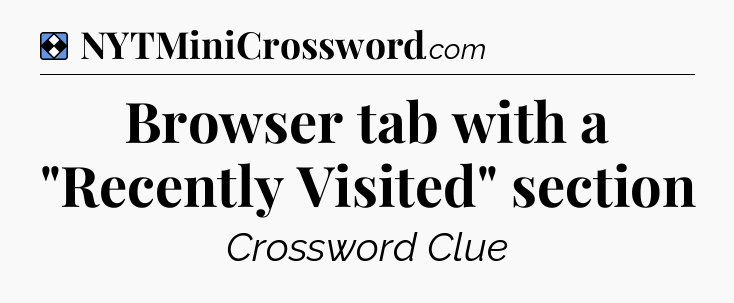Solution: Browser tab with a 
