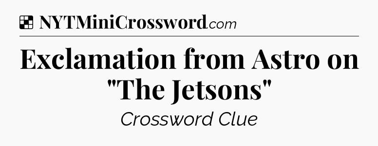 Solution: Exclamation from Astro on 