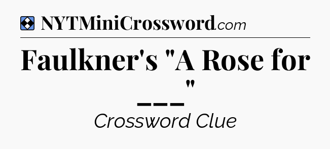 Solution: Faulkner's 