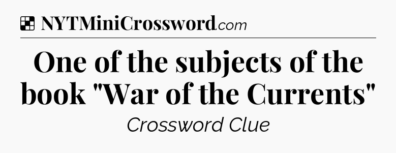 Solution: One of the subjects of the book 