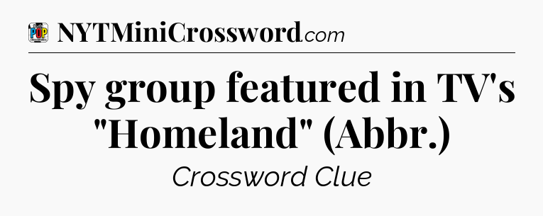 Spy group featured in TV's 