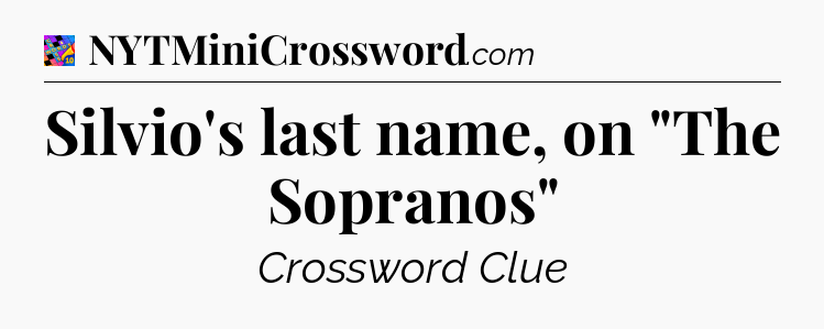 Silvio's last name, on 