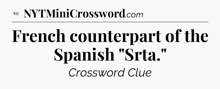 French counterpart of the Spanish 