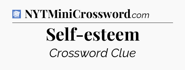 Self-esteem Puzzle Page Crossword Clue