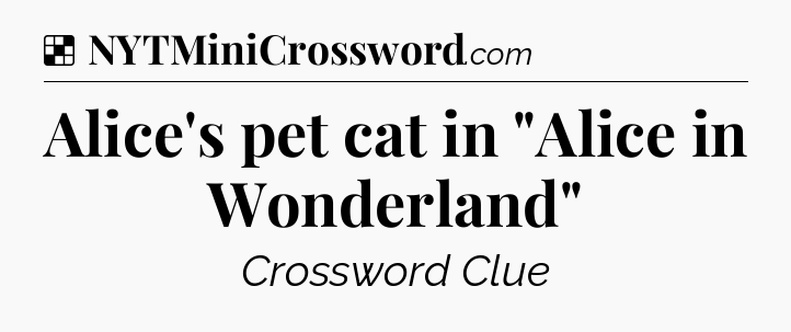Solution: Alice's pet cat in 