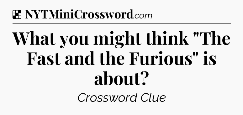 Solution: What you might think 