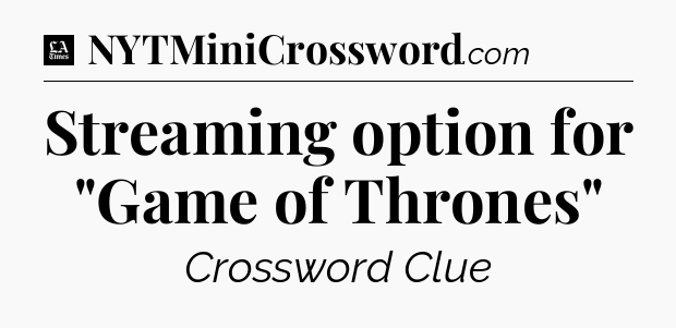 Streaming option for 