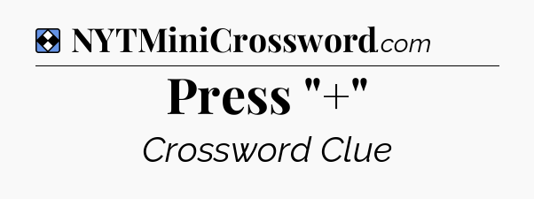 Solution: Press 