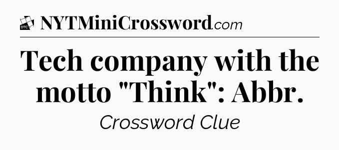 Tech company with the motto 