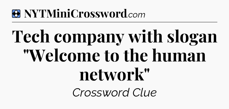 Solution: Tech company with slogan 