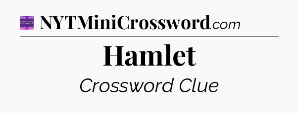 Hamlet - Thomas Joseph Crossword