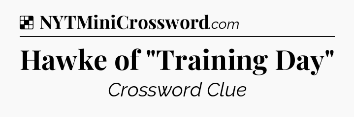 Solution: Hawke of 