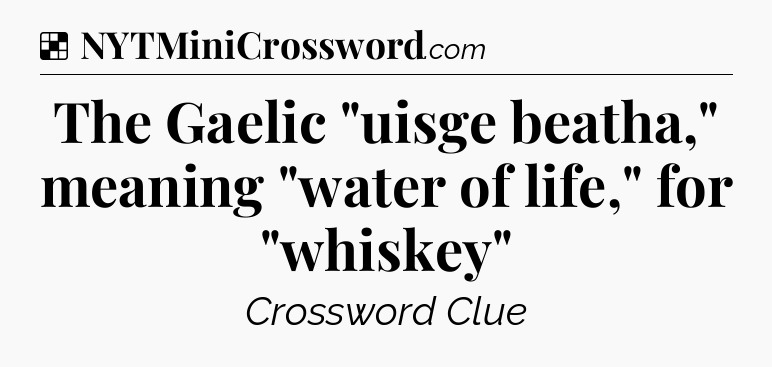 Solution: The Gaelic 