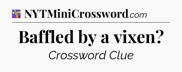 Baffled by a vixen Codycross