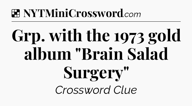 Solution: Grp. with the 1973 gold album 