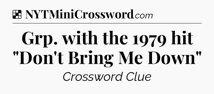 Solution: Grp. with the 1979 hit 