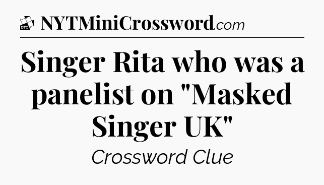 Singer Rita who was a panelist on 