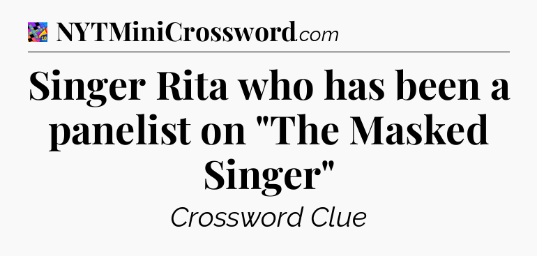 Singer Rita who has been a panelist on 