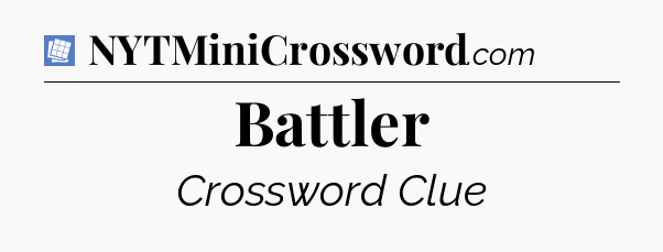 Battler Puzzle Page Crossword Clue