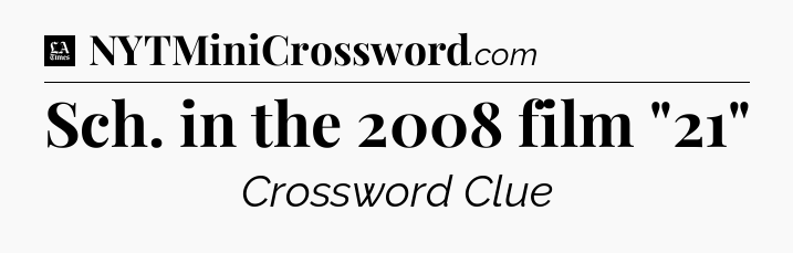 Sch. in the 2008 film 