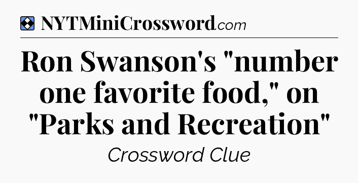 Solution: Ron Swanson's 