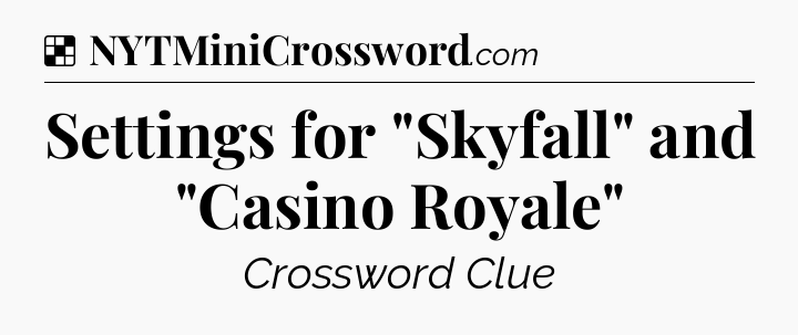 Solution: Settings for 