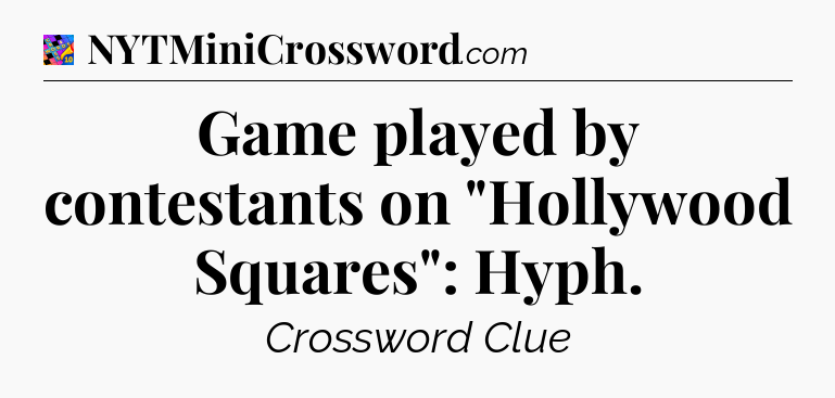 Game played by contestants on 