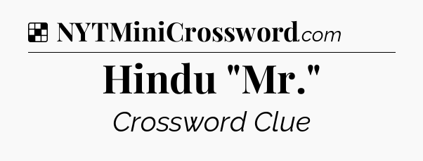 Solution: Hindu 