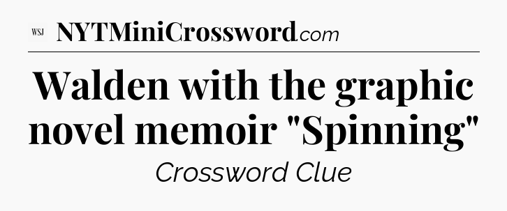 Walden with the graphic novel memoir 