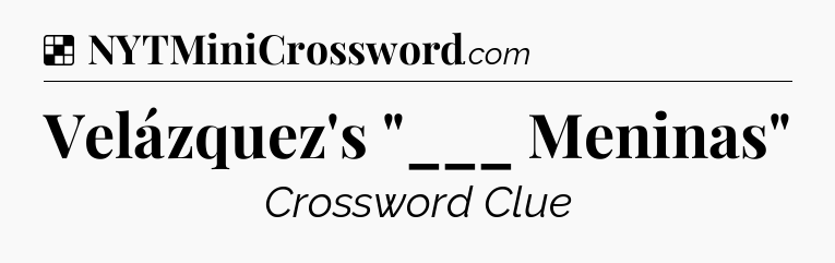 Solution: Velázquez's 