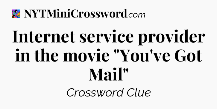 Internet service provider in the movie 