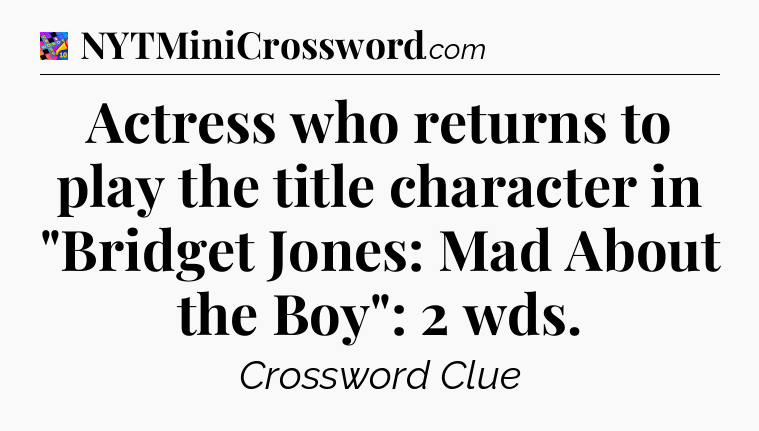 Actress who returns to play the title character in 