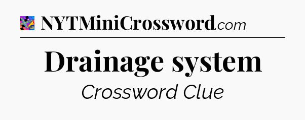 Drainage system Crossword Clue