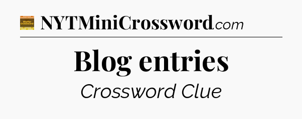 Blog entries - Eugene Sheffer Crossword