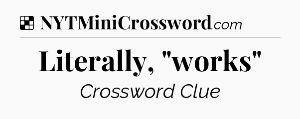 Solution: Literally, 