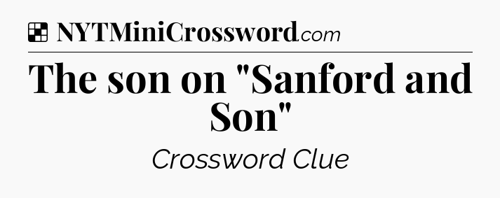 Solution: The son on 