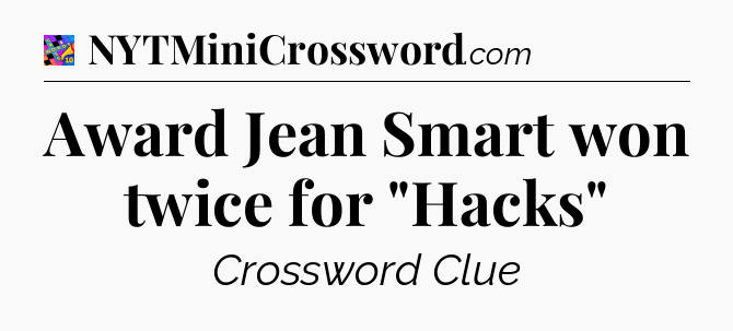 Award Jean Smart won twice for 