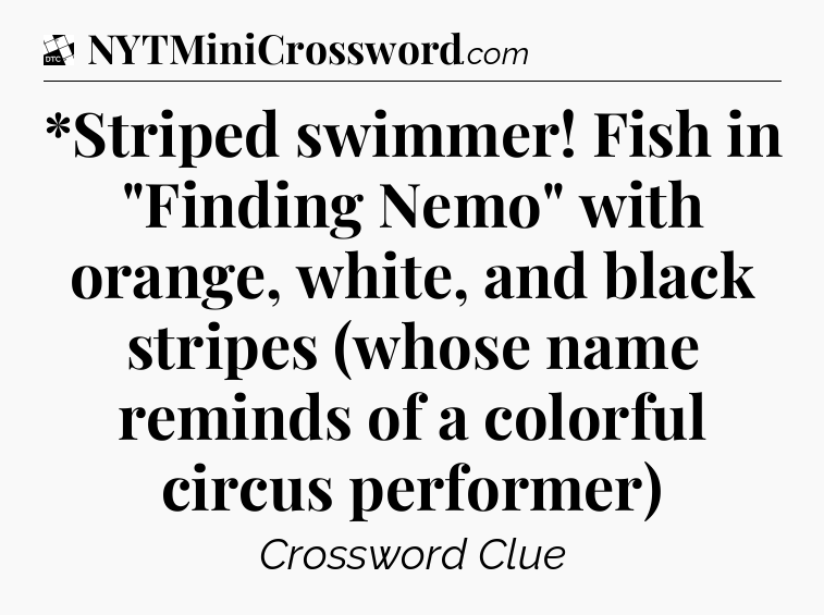 *Striped swimmer! Fish in 