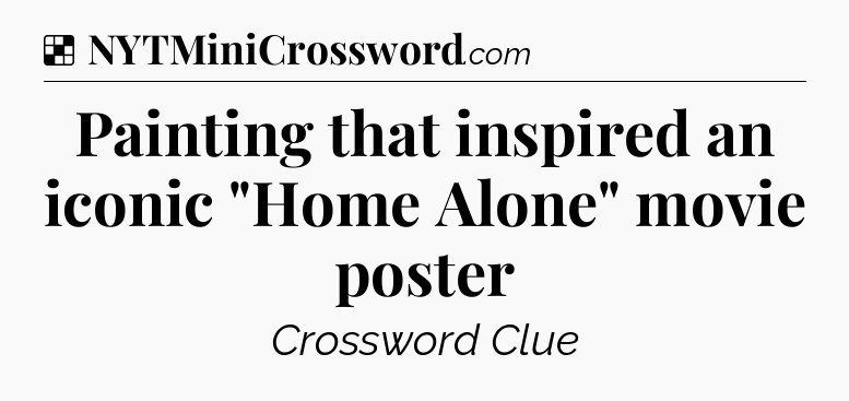 Solution: Painting that inspired an iconic 