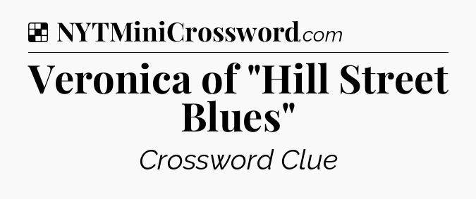 Solution: Veronica of 