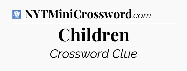 Children Puzzle Page Crossword Clue